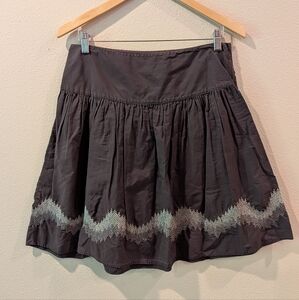 GAP Charcoal Skirt with Silver Detailing